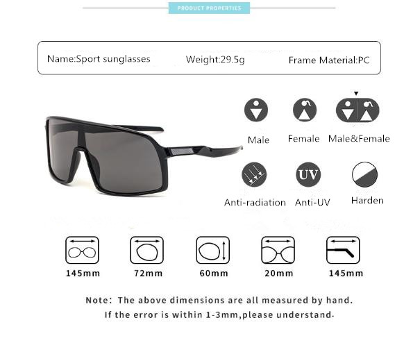 Polarized Non-Polarized Lightweight Sports Sunglasses