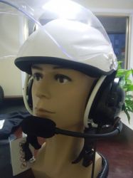Paraglding paramotor flying helmet with interphone