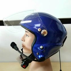 Global unique paramotor helmet with radio for parachute and pilot